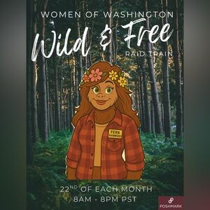 WILD & FREE 🌲WOMEN OF WASHINGTON LIVE SHOW FLYER🌲